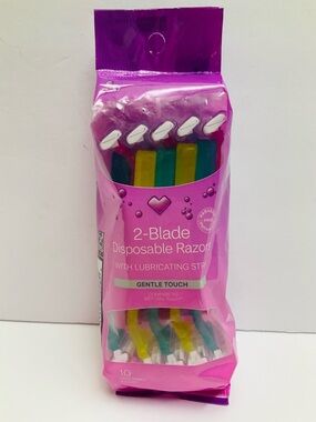 🌼4/$10🌼 NIP CVS Beauty Gentle Touch 2-Blade Disposable Women’s Razors - 10 Pack